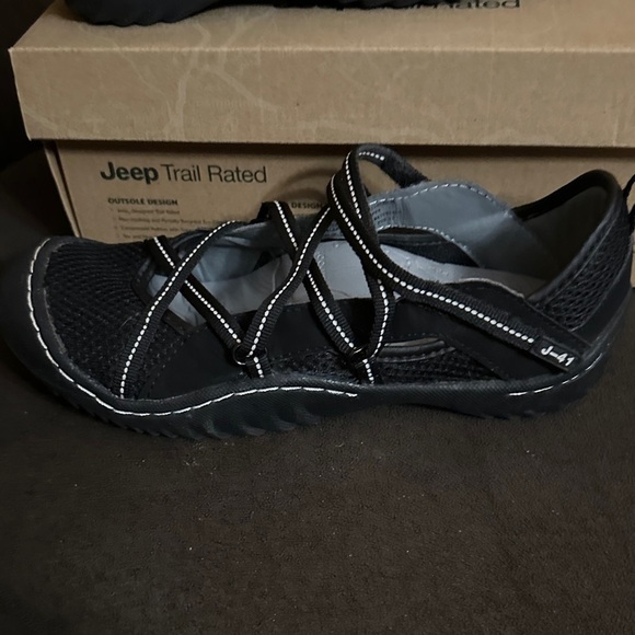 Jeep Trail Rated J-41 Adventure On Black Sport Sandals Women’s Size 6 - Picture 3 of 5